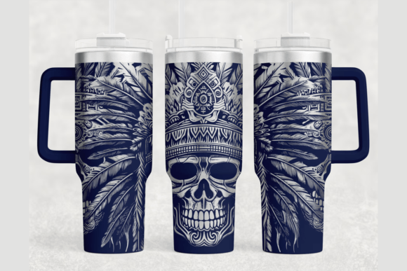 Aztec 40oz Laser Tumbler Wrap SVG: Graphics for Bold Local Branding
