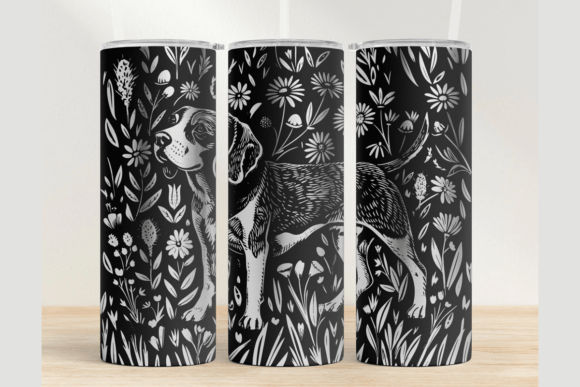Beagle 20oz Laser Tumbler Wrap SVG: Graphics for Tumbler Wraps