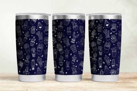 Cactus 20oz 30oz Laser Tumbler Wrap SVG: Graphics for Tumbler Wraps