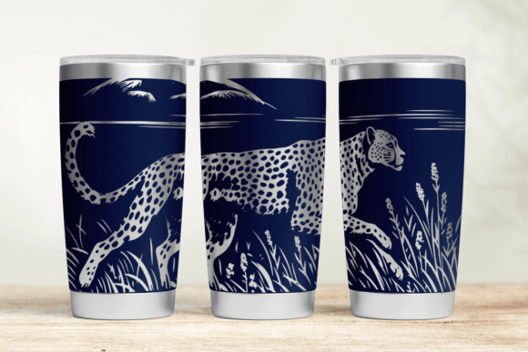 Cheetah Tumbler Wrap SVG: Graphics for Tumbler Wraps