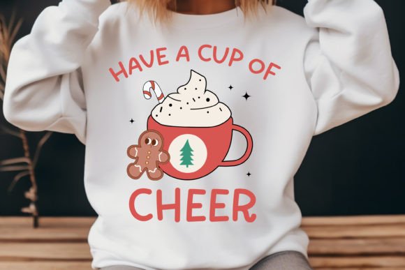 Christmas Have a Cup Retro Graphics for T-Shirt Designs