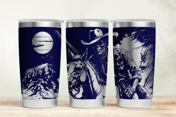 Cowboy 30oz 20oz Laser Tumbler Wrap SVG