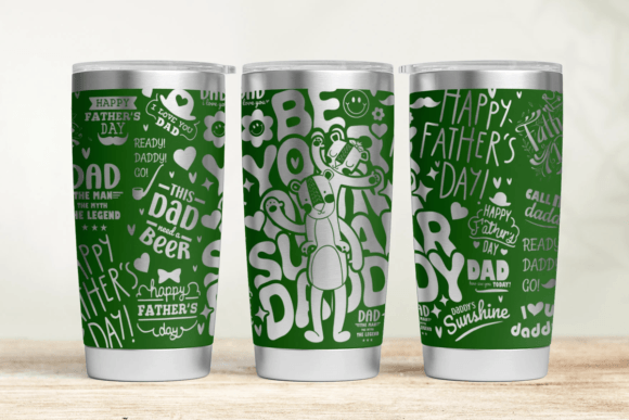 Daddy 20oz 30oz Laser Tumbler Wrap SVG