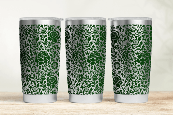 Floral 20oz Laser Tumbler Wrap SVG: Graphics for Thoughtful Tumbler Wraps