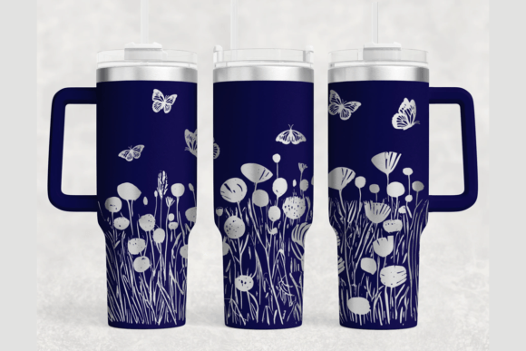 Garden 40oz Laser Tumbler Wrap SVG: Graphics for Tumbler Wraps