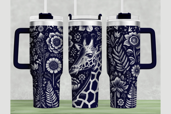 Giraffe 40oz Laser Tumbler Wrap SVG: Graphics for Tumbler Wraps