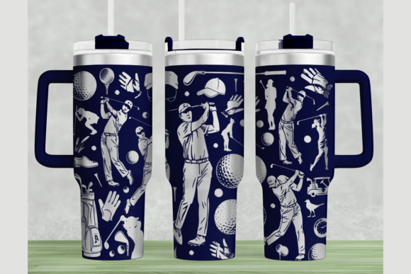 Golf 40oz Laser Tumbler Wrap SVG: Graphics for Tumbler Wraps