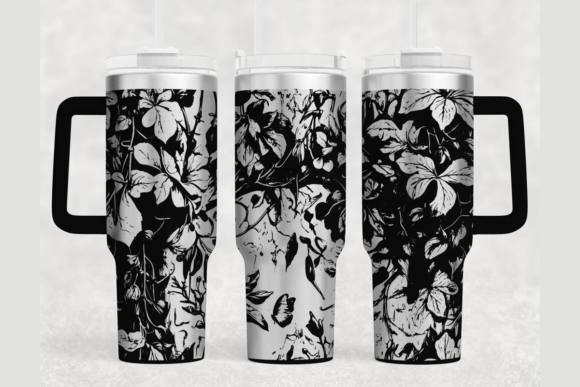 Ivy 40oz Laser Tumbler Wrap SVG: Graphics for Polished Tumbler Wraps