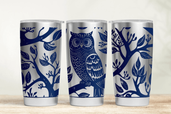 Owl 20oz 30oz Laser Tumbler Wrap SVG: Graphics for Local Tumbler Wraps