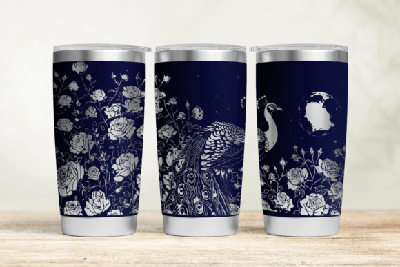 Peacock 20oz 30oz Laser Tumbler Wrap SVG