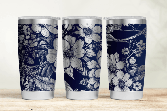 Sakura Tumbler Wrap SVG: Graphics for Elegant Tumbler Wraps