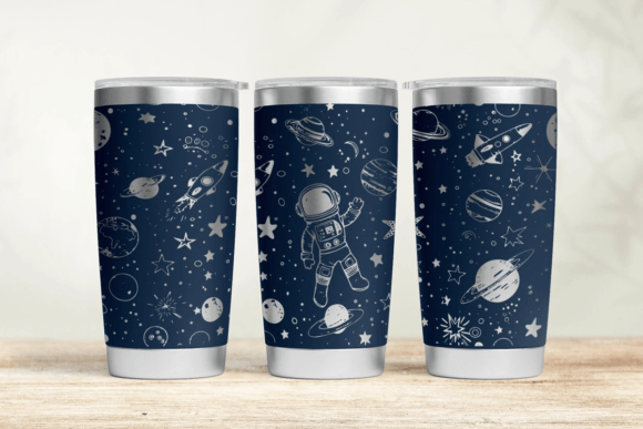Space 30oz 20oz Laser Tumbler Wrap SVG