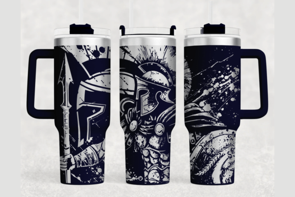 Sparton 40oz Laser Tumbler Wrap SVG: Graphics for Polished Tumbler Wraps