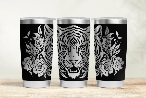 Tattoo 40oz Laser Tumbler Wrap SVG: Graphics for Tumbler Wraps