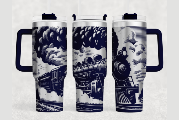 Train 40oz Laser Tumbler Wrap SVG: Graphics for Impactful Tumbler Wraps